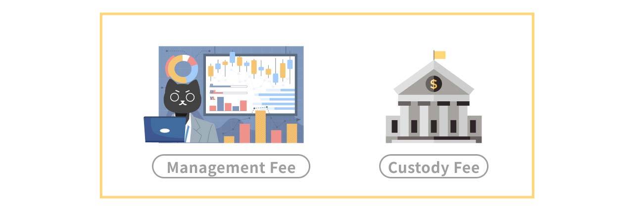 An illustration of ETF management fees.