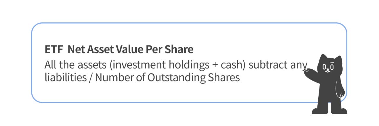 An explanation of ETF per-share NAV calculation.