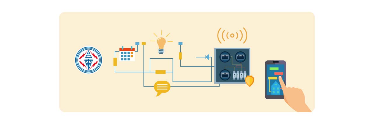 Illustrator of smart meters.